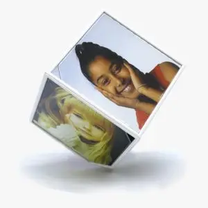 קוביה מסתובבת בעיצוב אישי