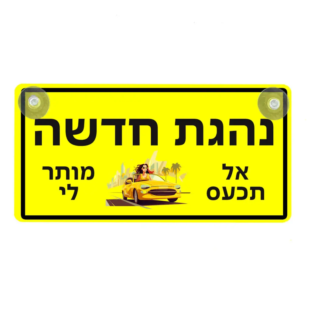 שלט נהג חדש בעיצוב אישי