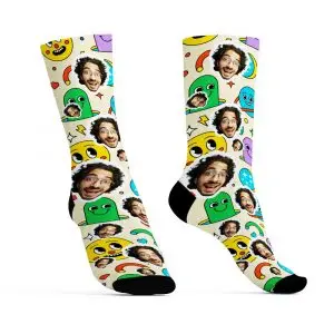 גרביים בהדפסת אישי חלל מצויר